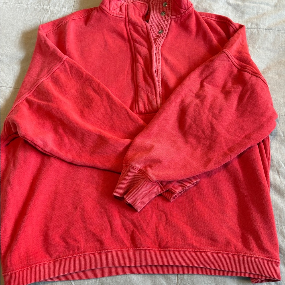 Aerie Quarter Button-up Sweatshirt